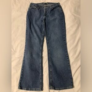 Riders By Lee Bootcut Womens Mid Rise Stretch Blue Jeans Size 12P (30x29)